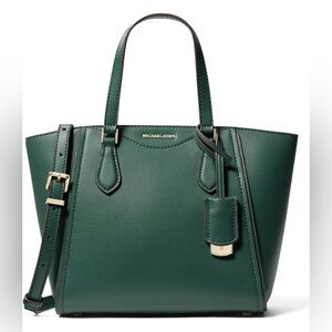 Michael Kors Taryn Small Convertible Top Zip Tote Crossbody - Bosco